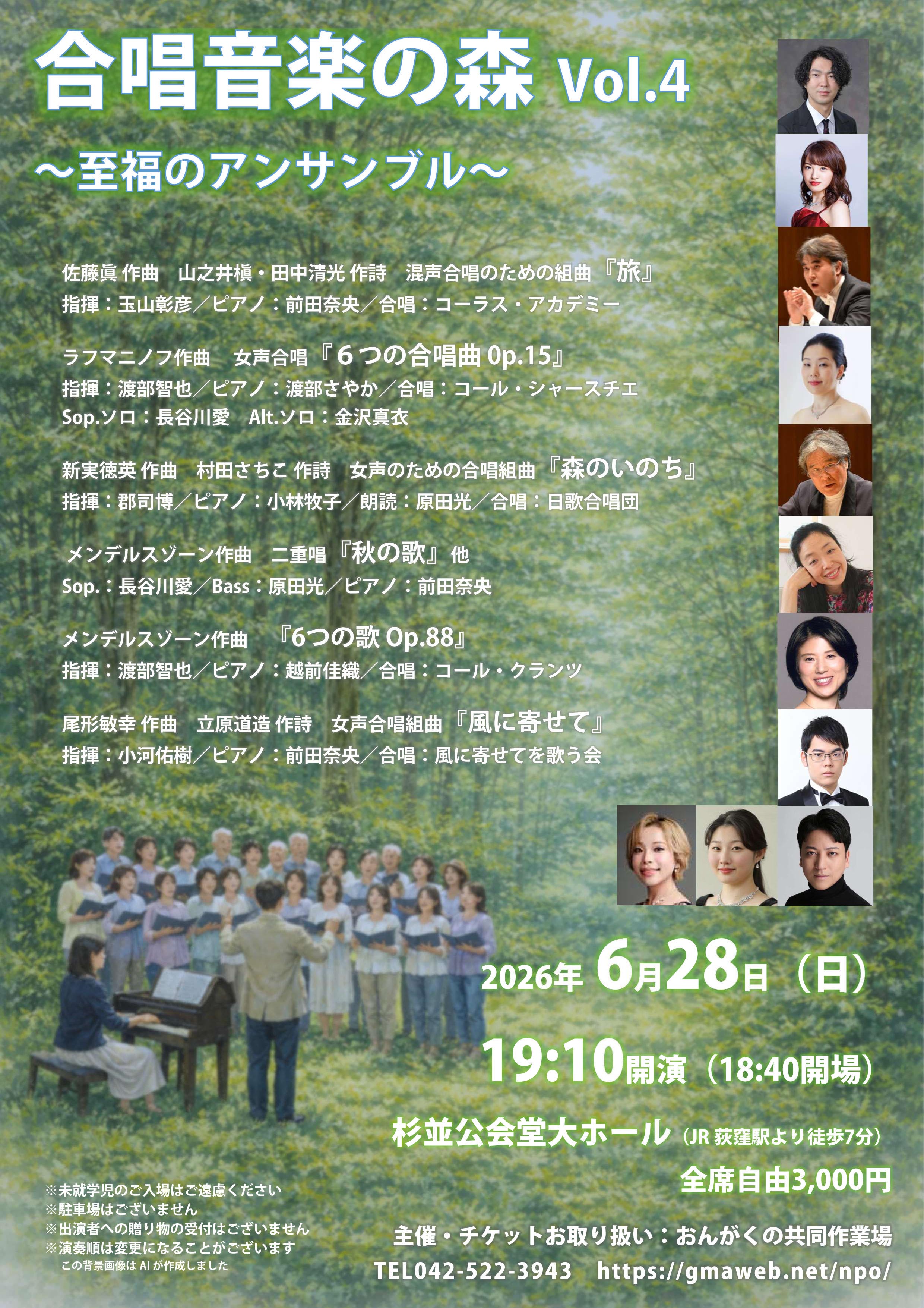 合唱音楽の森 Vol.4 | 杉並公会堂 公式サイト